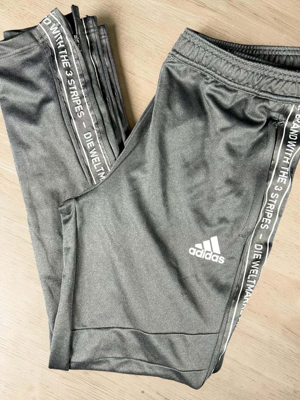 Adidas Aeroready Track Pants Size XL Men’s Black Zipper Pockets